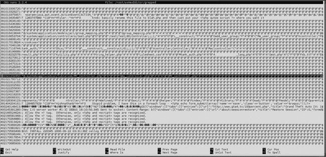 Hex editor filename search